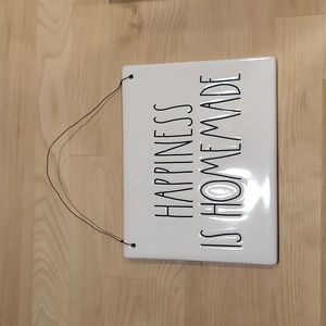 Rae Dunn "Happiness is homemade" sign